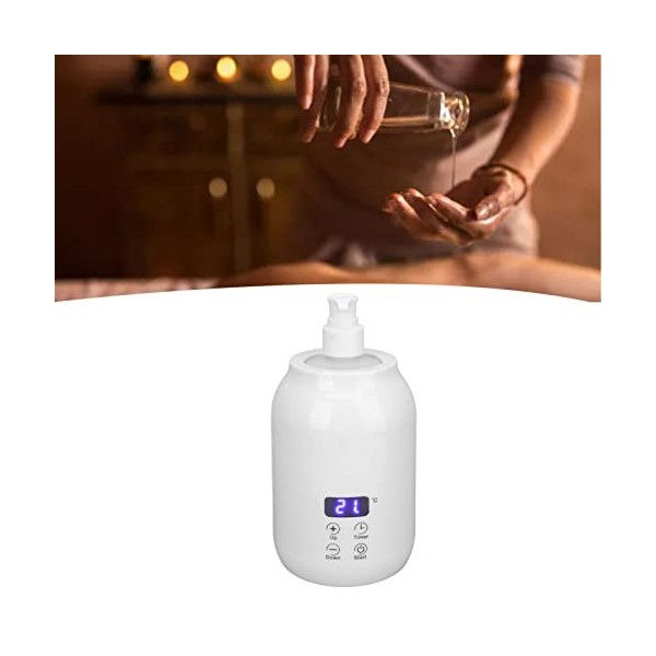 Chauffe-Bouteille dhuile de Massage, Chauffe-huile à Bouteille Unique, Taille Portable pour les Massothérapeutes de Lotion 