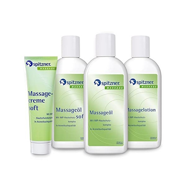 Spitzner Classic Massage Set de 4 pièces huile de massage "Classic" 200 ml + huile de massage "Soft" 200 ml + lotion de mass