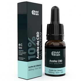 CBD Huile de Chanvre 10% | Formule Riche en Omega 3, 6, 9 | 100% Naturel 1000 mg 