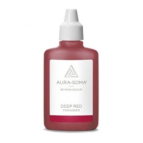 Aura Soma Pomander Deep Red 25 ml Huiles Essentielles Millepertuis Rouge Profond Le Bois Santal Peut Aider Être Plus Connecté