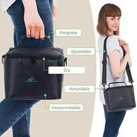 Sac pour Le Chauffe-Huile de Massage MASSAGE-EXPERT, avec poignée et bandoulière, Compartiment de Taille réglable pour Les Ac