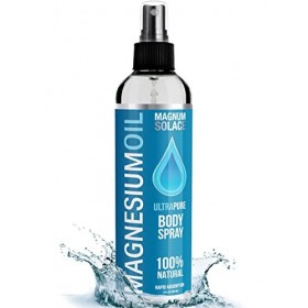 Huile de Magnésium 100% Pure Et Minéraux De La Mer Morte - Source N°1 Exceptionnelle - Fabriquée Aux États-Unis 240 mL 