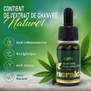 SMERALDA Huile de Chanvre authentique 15% - Fabriquée en Italie à partir de lagriculture biologique - 10 ml 1500 mg - Huile 