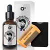 O³ Huile Barbe Homme 100% Naturelle - Huile De Ricin Barbe - Accélère la Pousse, Adoucit le poil - Serum Croissance avec Un P