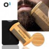 O³ Huile Barbe Homme 100% Naturelle - Huile De Ricin Barbe - Accélère la Pousse, Adoucit le poil - Serum Croissance avec Un P