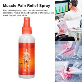 Spray Anti-douleur Professionnel, 100 Ml Spray Anti-douleur Relaxant Tendons Activant Collatéral Ecchymoses Entorses Douleurs