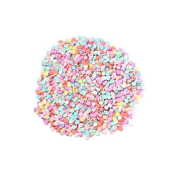 Soupeaux D Argile Ronde Saisissements de Ongle Art Colorful Nail Sprinkles Glitter 100G Polymère Charmes D Argile Polymère 