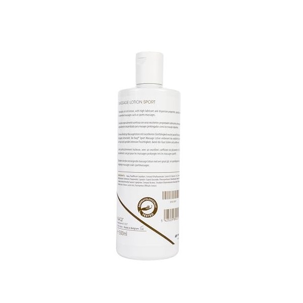 Naqi Sports Massage Lotion, 500 ml, Oil - Rich Massage Lotion Provides Intense Hydration And A Smooth Glide