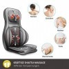 COMFIER Siège Massant Shiatsu avec Compression et Roulement - Masseur de Dos avec Chaleur, Chaise Massage de pétrissage pour 