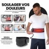 Ceinture Chauffante Lombaire Sans Fil, Rechargeable, Légère Et Discrète, Soulage Sciatique Et Règle Douloureuse, Pressothérap