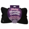 Funtime Gifts Vibrant de Massage Cushtie, synthétique, Noir, 28 x 12 x 19 cm