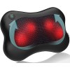 Zyllion Appareil de massage Shiatsu pour le dos et le cou - Coussin de massage des tissus profonds avec pétrissage 3D et chal