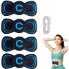 Mini Appareil de Massage EMS à Micro-Courant,Coussin de Massage Cervical Portable sans Fil,Mini Masseur de Cou Électrique EMS