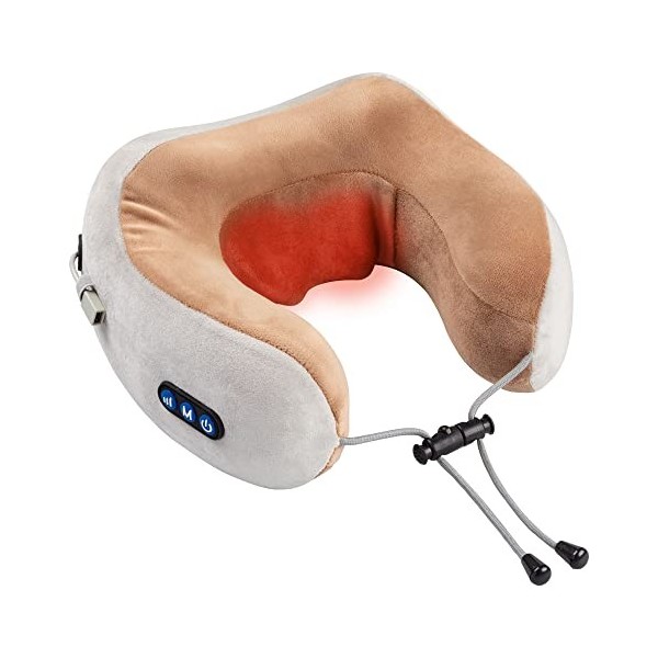 TENZO® Coussin de massage pour les épaules, le dos nouveau modèle 2023 - Massage Shiatsu multidirectionnel - Thermothérapie