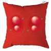 Coussin de massage Comfy avec fonction chaleur, couleur crème, avec batterie ou sans fil, 40 x 40 cm, pour détendre le dos, l