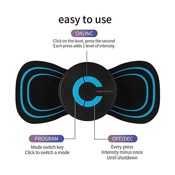 WENLIANG éLectrique Coussin De Massage du Sein-NAUXIU-RéActiver Le Coussin éLectrique EMS Electric Pad Breast Enhancer FréQue