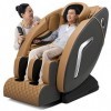 Fauteuil de Massage Shiatsu électrique Complet du Corps avec Coussin de Massage incurvé à Long Rail Haut-Parleur sans Fil Cha