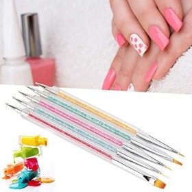Outil Pg 18 × 6 × 1 5Pcs Nail Art Brush Pen Manucure Tool Set Dessin Peinture Décoration Pen