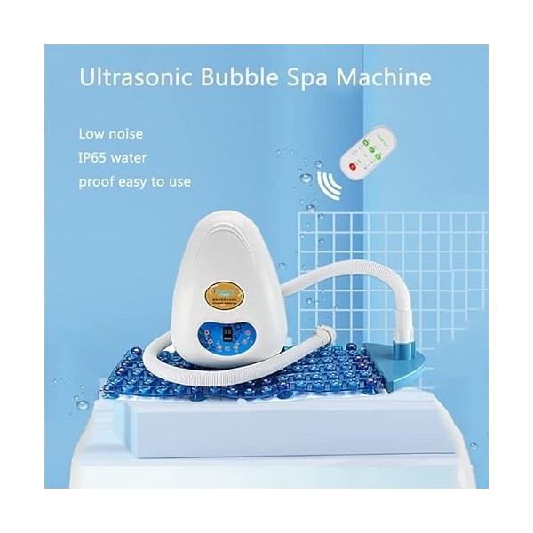 Machine de spa à bulles, appareil de massage thermique pour bain bouillonnant complet du corps, paramètres de bulle réglables