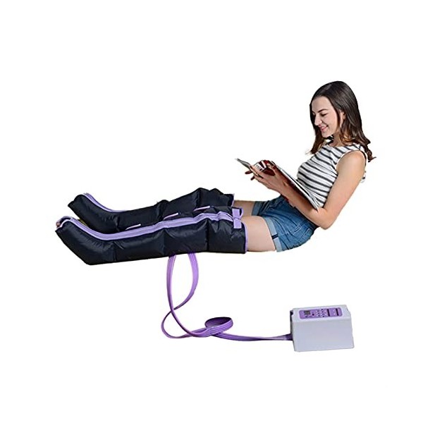 JuZi Store Masseur de Jambes, Thérapie de Pression Portable Professionnelle, Massage par Glissement avec 4 Coussins dair, du