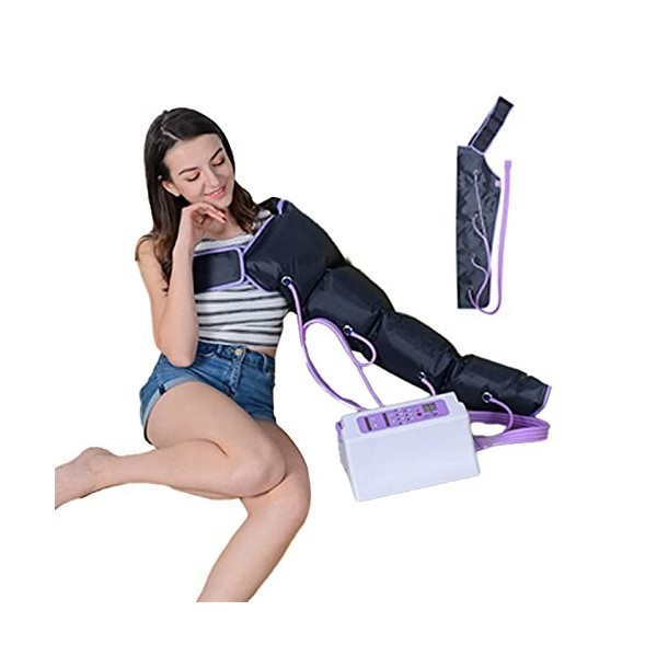 JuZi Store Masseur de Jambes, Thérapie de Pression Portable Professionnelle, Massage par Glissement avec 4 Coussins dair, du