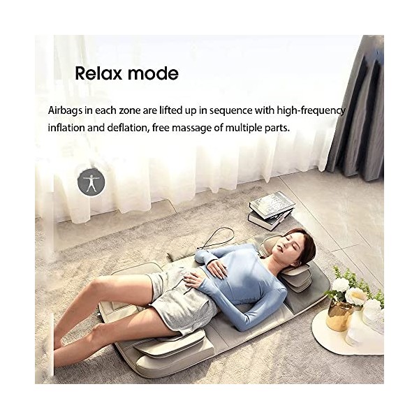 HuaBiao 4d Airbag Tapis De Massage Complet du Corps pour Le Cou Et Le Dos, Étirement De Traction, Détendre Les Muscles Lombai