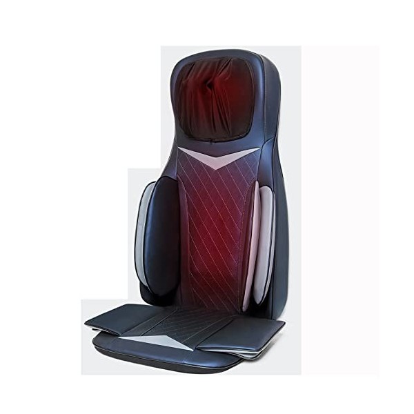 HuaBiao Siège Massant Shiatsu avec Compression Et Roulement - Masseur De Dos avec Chaleur, Chaise Massage De Pétrissage pour 