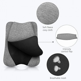 CHUNYU Comfier Masseur de maux de Dos avec Chaleur, Coussin de siège de Massage Shiatsu Portable, intensité réglable, Masseur