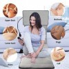 Full Body Electric Massage Mat with Vibrating Nodes Massage Mattress Pad Therapy Heating Pads Full Body Massager Neck Back Wa