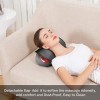 SNAILAX Shiatsu Oreiller de Massage - Masseur Cou et Dos avec fonction Chauffante, Coussin de Massage Électrique pour Épaules