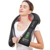 SNAILAX Shiatsu Masseur de Cou avec Chaleur - Masseur Cervical en 3D-rotation pour le dos,le cou et les épaules, Cadeaux de N