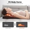 Masseur Cervical et Dos avec Chauffage, Coussin de Massage Shiatsu pour Cou Épaules et Dos, Massage Electrique à 3D-rotation,