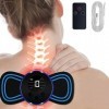 Électrique Masseur dépaule Cervical, 8 Modes et 19 Forces Mini Masseur Cervical avec Affichage Numérique et Télécommande, po