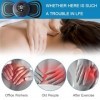 Masseur Cervical Intelligent, Masseur Ems Portable Nuque,Mini Masseur de Cou,Mini Masseur Cervical,Mini Massager Cervical,Min