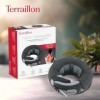 TERRAILLON - NECK MASSAGER, Coussin massage cou et cervicales, massage Shiatsu, 3 vitesses de massage, 2 sens de rotation, op