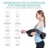 VOYOR masseur cervical chauffant, masseur dos électrique pour le cou et les épaule pour soulager les douleurs musculaires des