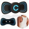 Mini Appareil de Massage EMS à Micro-Courant, Mini Masseur Cou Électrique Portable sans Fil EMS, Ems Drainage Lymphatique Cou