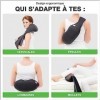 Appareil de massage pour cou et cervicales de Donnerberg - Massage shiatsu apaisant pour nuque, épaules et dos - Moteur puiss