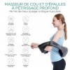 VOYOR-HEALTH masseur cervical chauffant, masseur dos électrique pour le cou et les épaule pour soulager les douleurs musculai