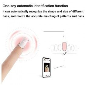 NOWLIN Imprimante à Ongles Intelligente, imprimante à Ongles 3D Portable, Prise en Charge Bricolage/Application/WiFi/USB, ada