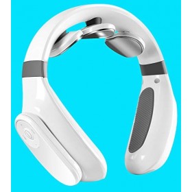 Masseur de cou pour soulager la douleur des tissus profonds sans fil Appareil de massage électrique à impulsion avec chaleur 