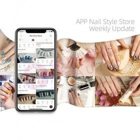 NOWLIN Imprimante à Ongles numérique Intelligente, imprimante à Ongles 3D Portable, Prise en Charge Bricolage/contrôle APP/Wi