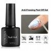 COSCELIA Protection des Cuticules en Latex Liquide Protection Adhésive Pelable pour Nail Art 2pcs