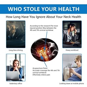 iKeener Masseur de Cou Laser Soulagement Douleur,Appareil Thérapie au Laser Froid Portable, Alignement Colonne Cervicale avec