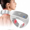 Infrarouge Masseur Cervical, 650nm & 808nm Portable Laser Froid Thérapie Lumière Rouge pour Détend les muscles et soulage la 