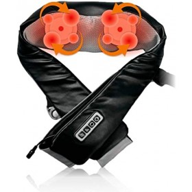 RestArt uBlack Appareil de massage Électrique - Ceinture de massage Shiatsu pour le cou, le dos, les épaules, les jambes, Mas