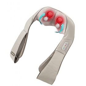 HoMedics Appareil de Massage Shiatsu Deluxe pour Nuque/Épaules, Gris