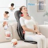 COMFIER Siège Massant Shiatsu pour Dos & Cou - Masseur de Dos Complet à Pétrir 2D / 3D avec Chaleur et Compresse réglable, Fa