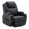 M MCombo Fauteuil Relax électrique Fauteuil de Massage Fauteuil TV Fonction inclinable Vibration Chauffage 7061 Nouveau modèl