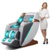 HealthRelife Fauteuil de Massage pour Tout Le Corps - Chaise de Massage Intelligente Zero Gravity - Mains robotiques 3D avec 